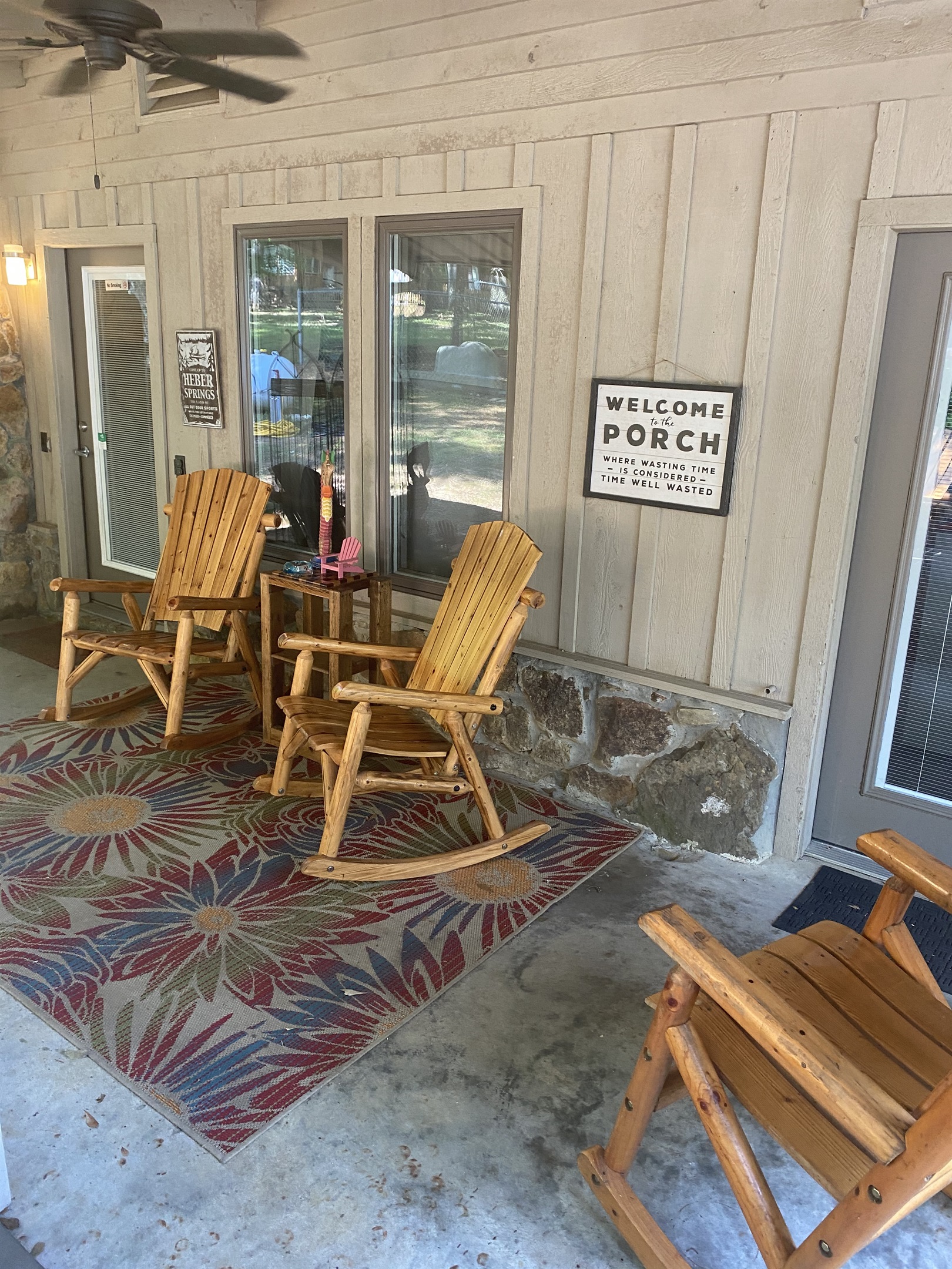 Relax on the back porch