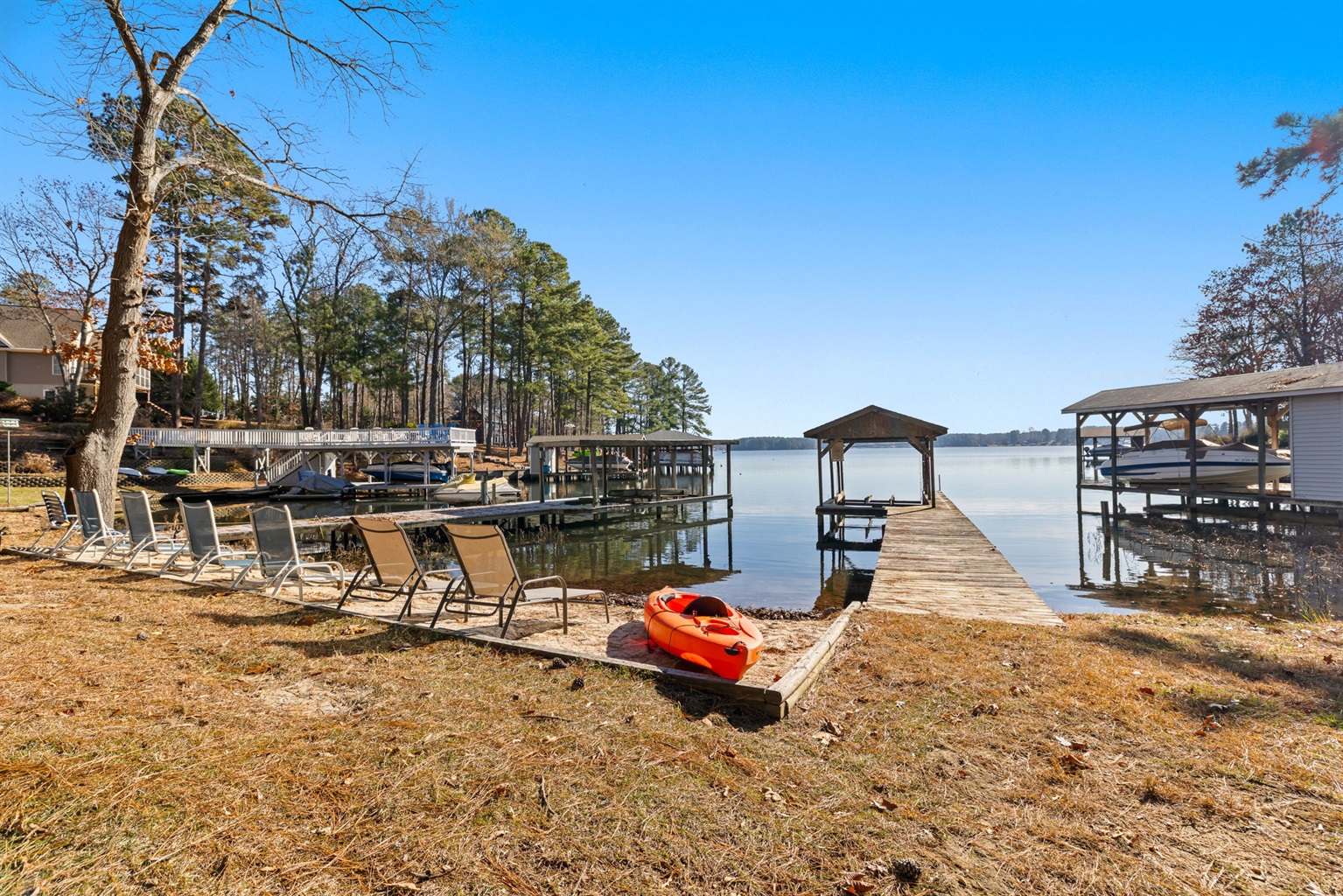 Enjoy your own private beach at the lake!