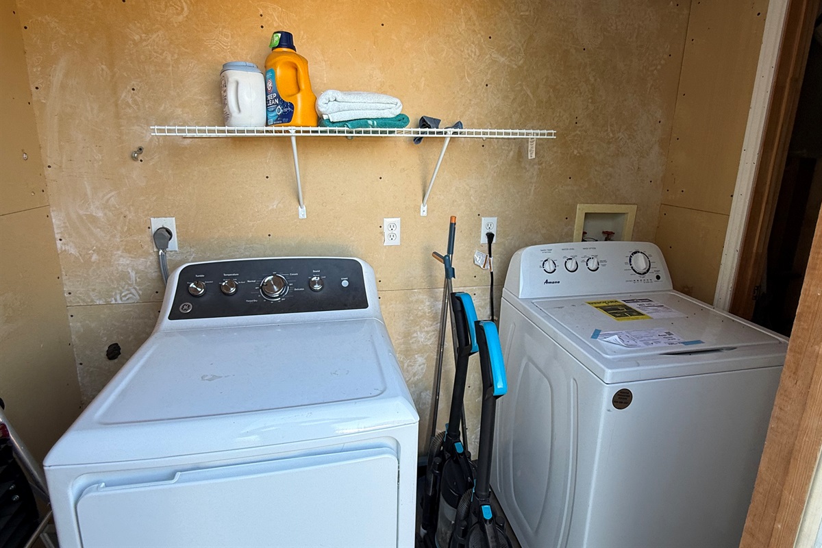 Laundry Area – Washer & dryer available for your stay.