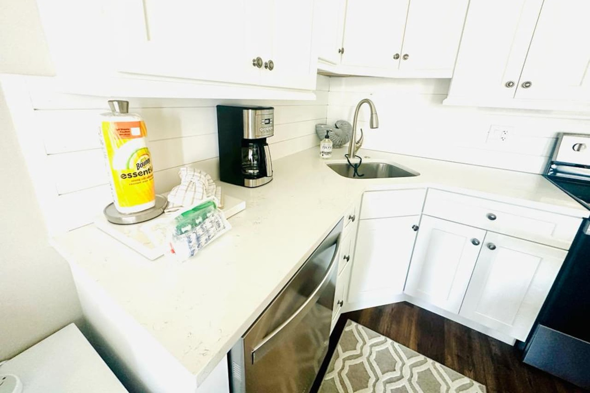 Kitchen with coffee maker