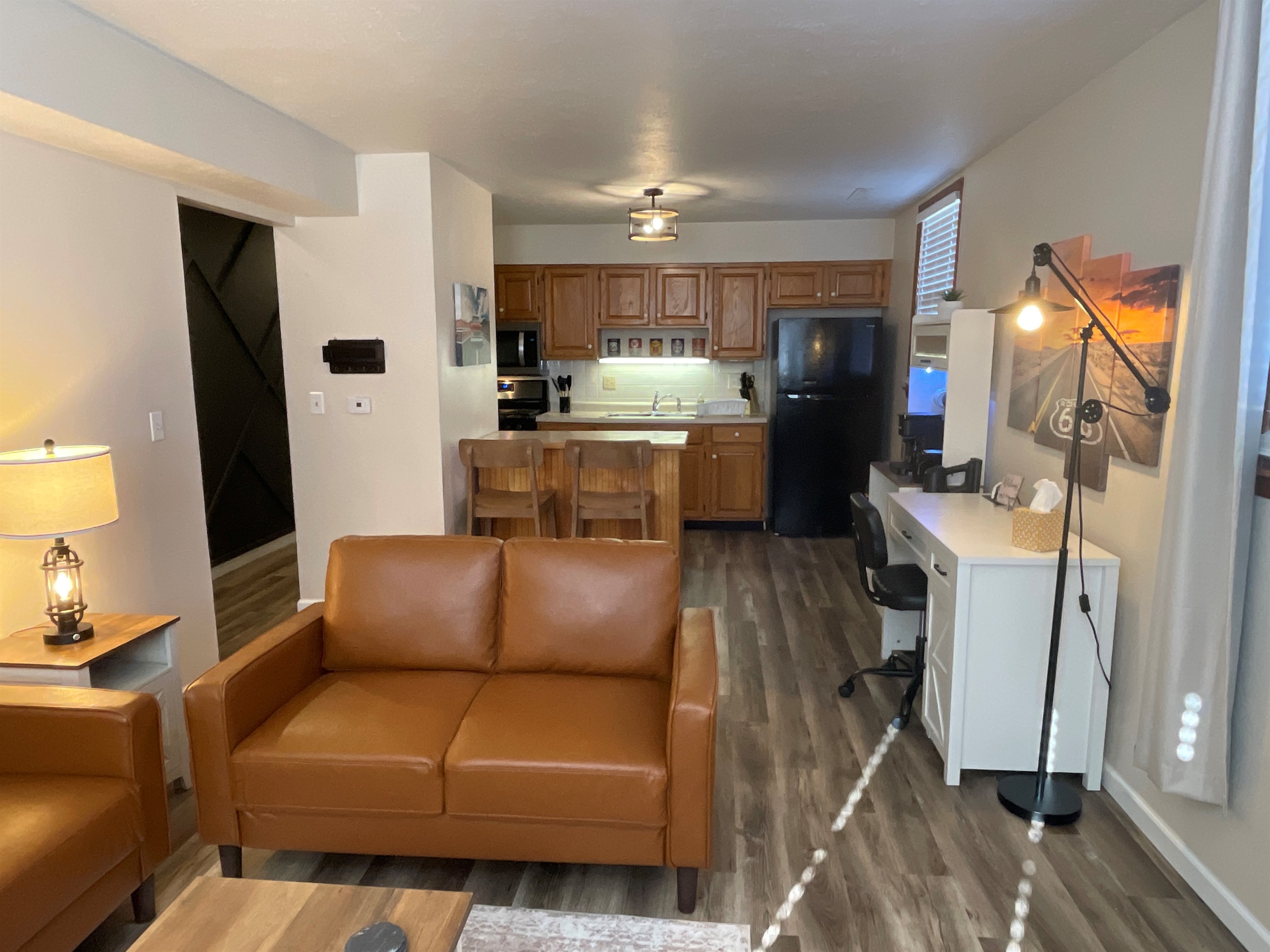 Fully Stocked kitchen with full size stove