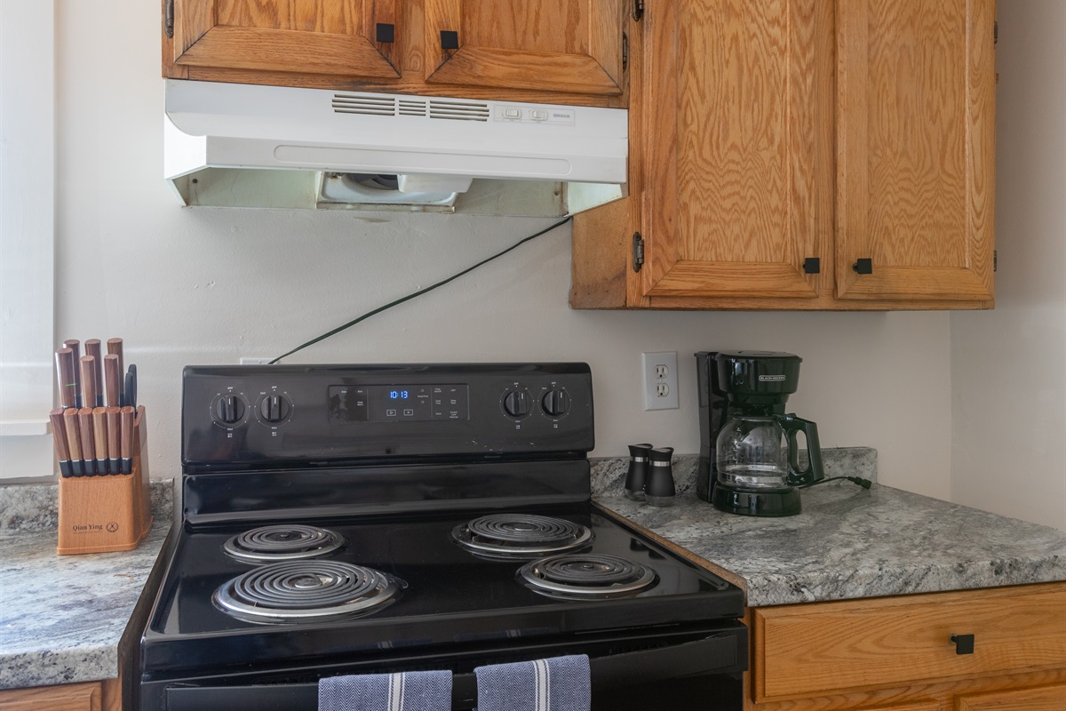 Ready for cooking, chopping, and brewing your morning cup.
