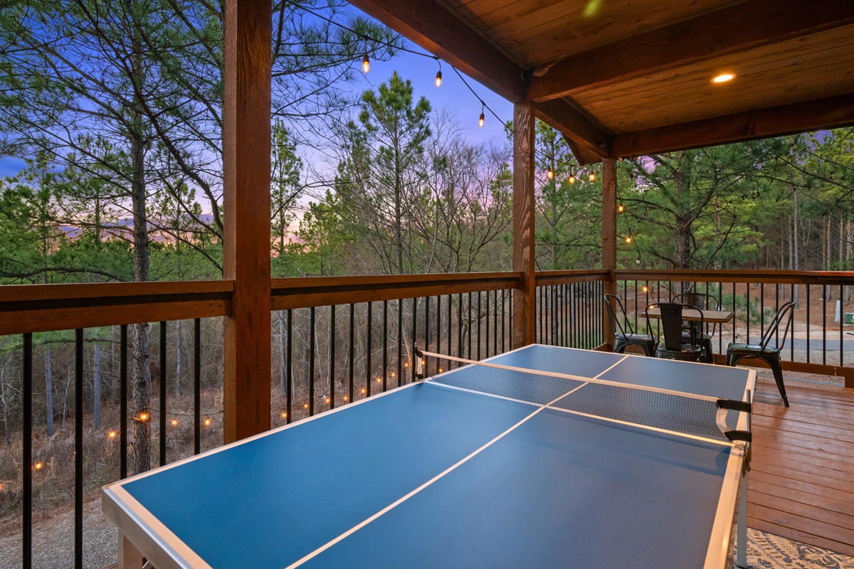 Keep the fun going with a game of ping pong, which is perfect for quick tournaments and lots of laughs between friends and family.