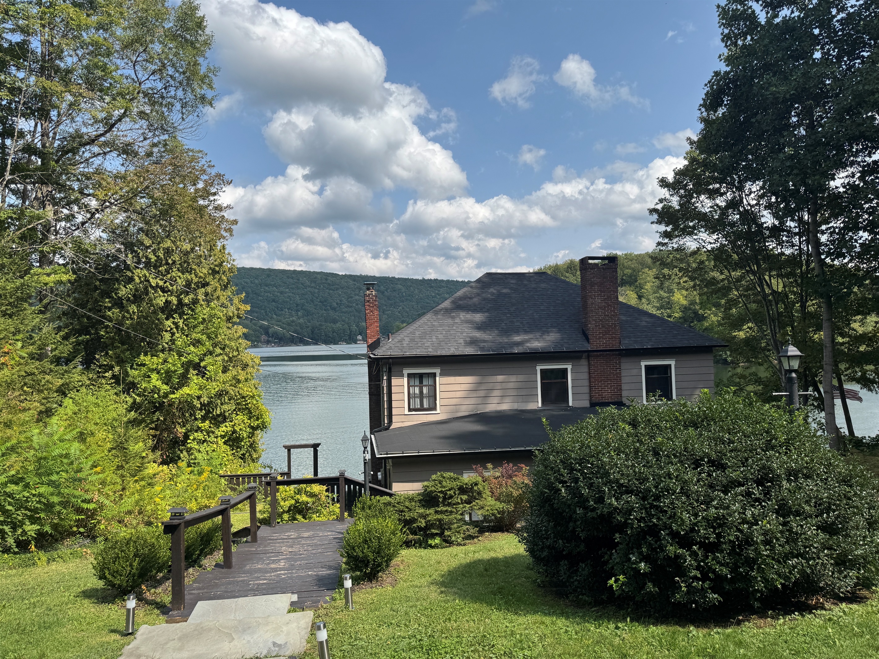 Exterior of Main House walkway to main door.