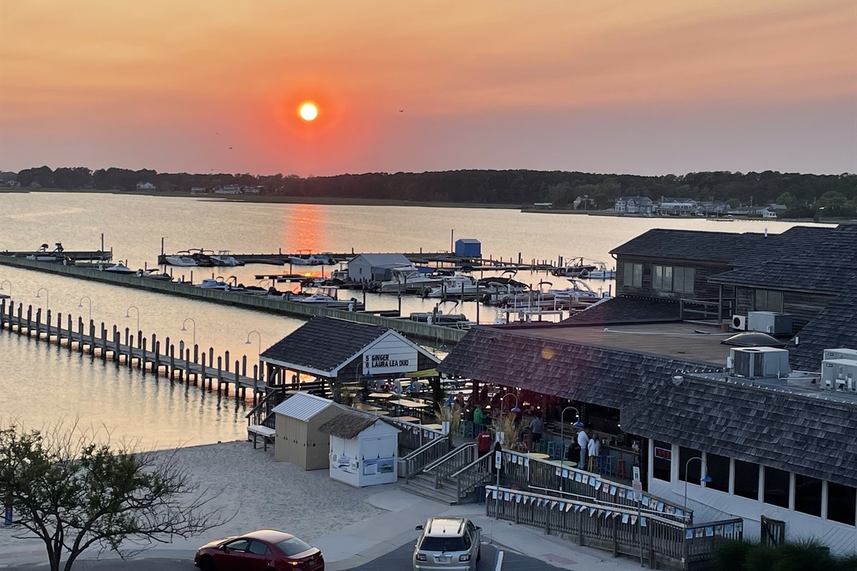 View of sunset from Balcony