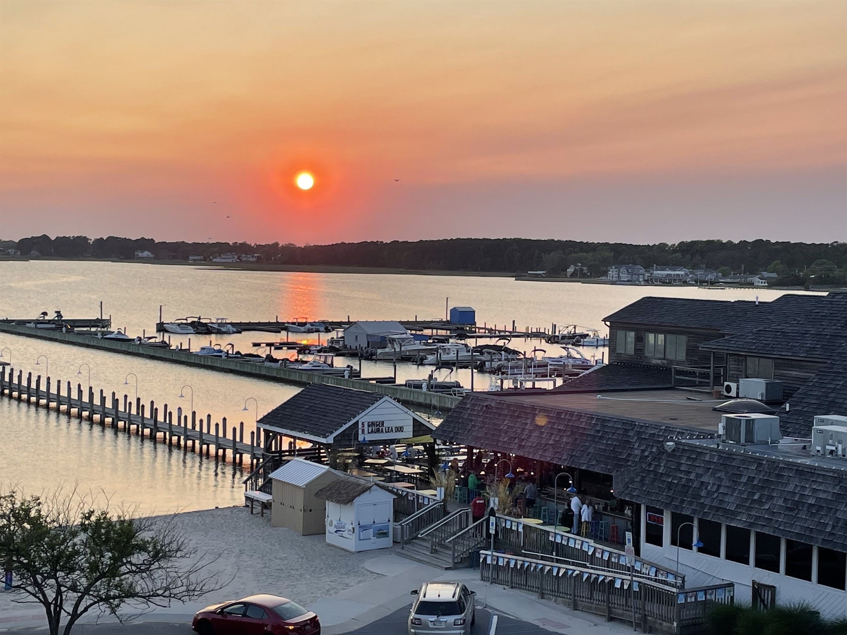 View of sunset from Balcony
