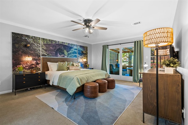 The Garvan Gardens themed bedroom — Breakaway on Lake Hamilton