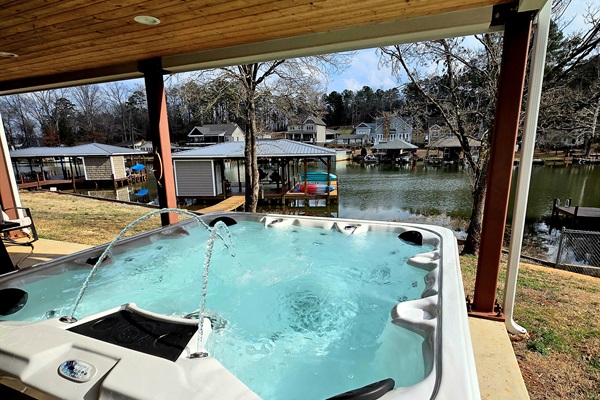 Brand new hot tub installed February 2026.