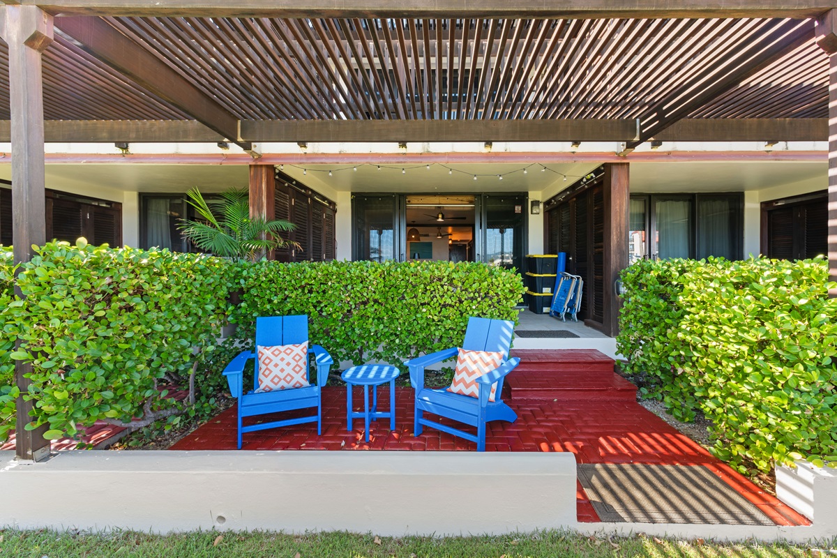 You, a warm cup of and the sunrise over St. John in these chairs.