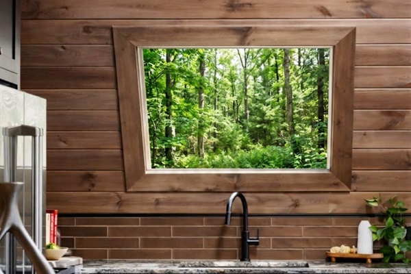 Even chores feel peaceful with nature as your view.