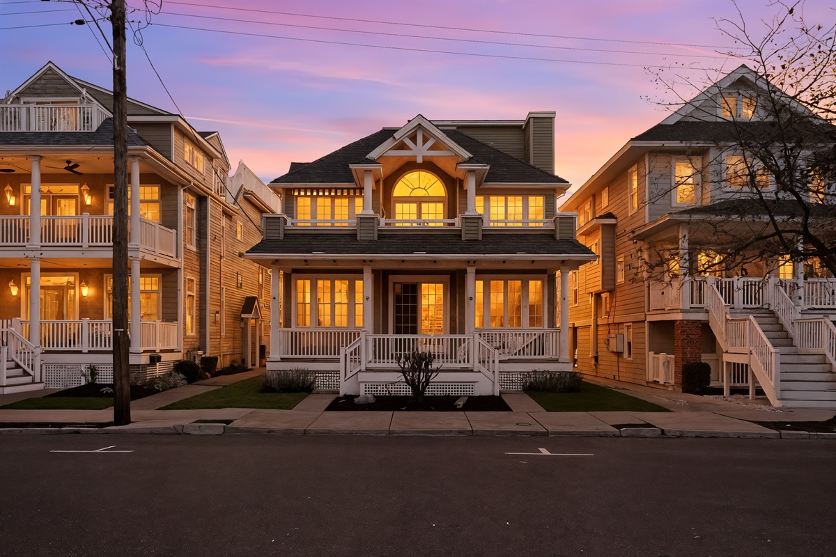 Stunning twilight view of the home.