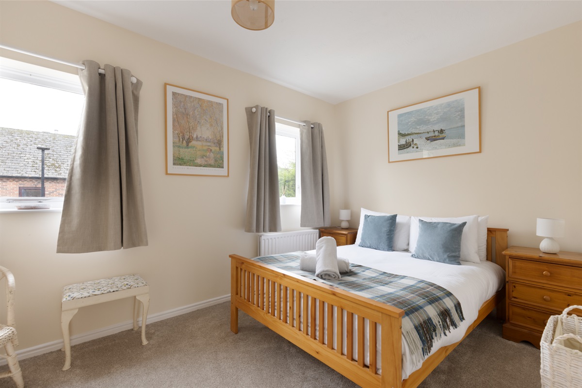 Master bedroom with double bed