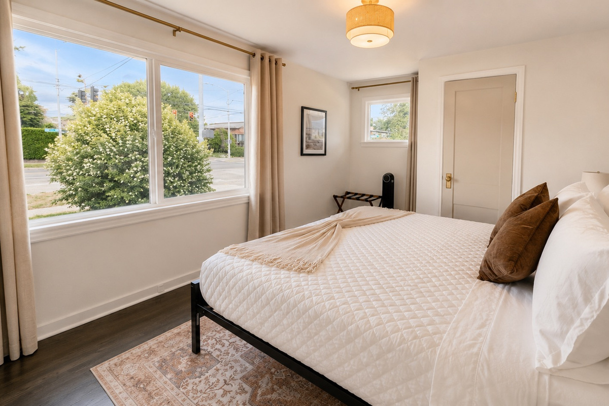 Main floor master bedroom - King