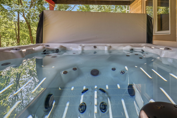 plenty of room to relax in the hot tub!!!