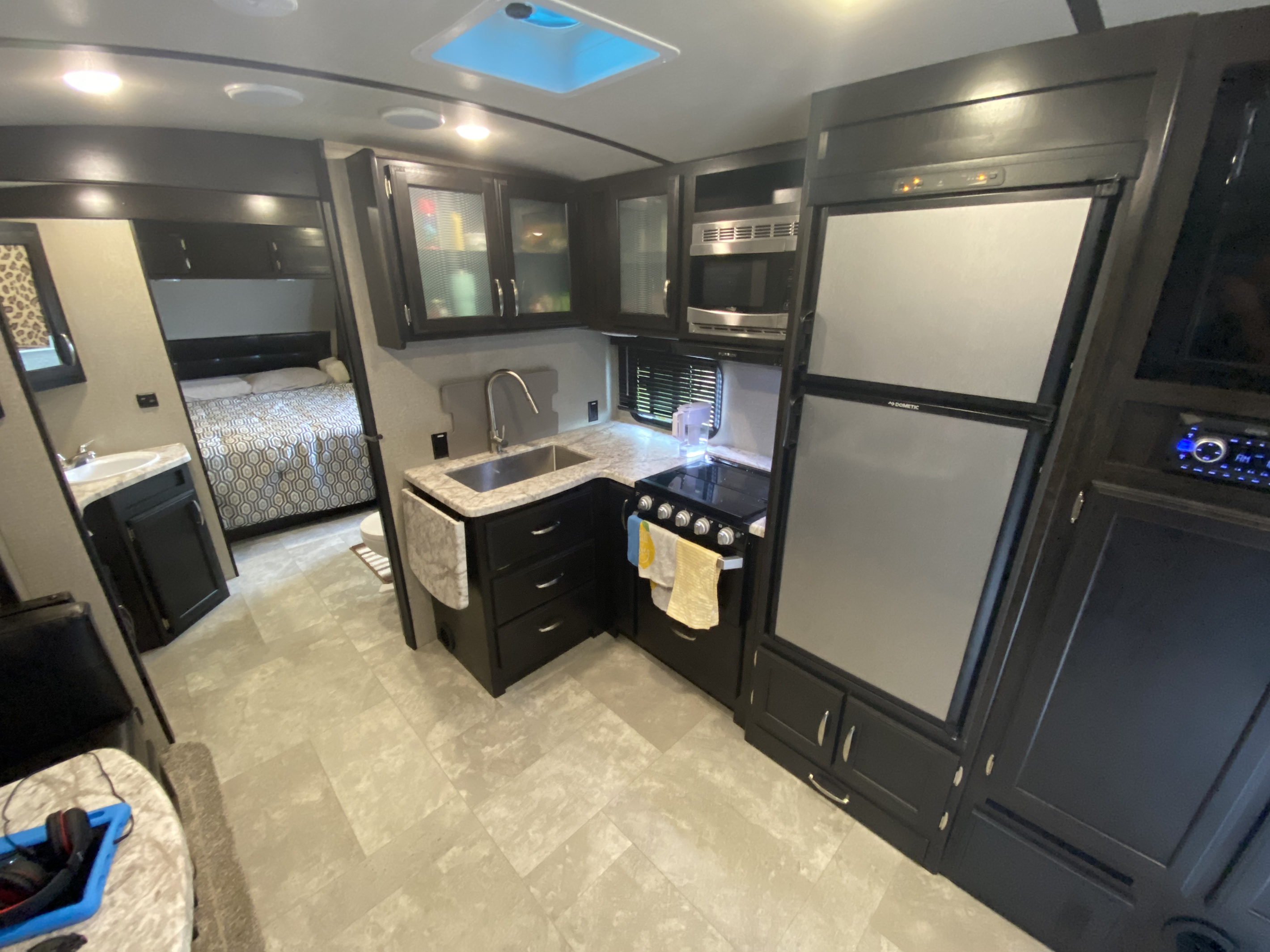 Each area can be sealed off with doors to allow privacy throughout