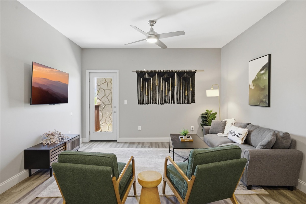 Let this be your relaxation zone—games, conversations, or just a quiet night in. There’s room for everyone to spread out without feeling crowded.
