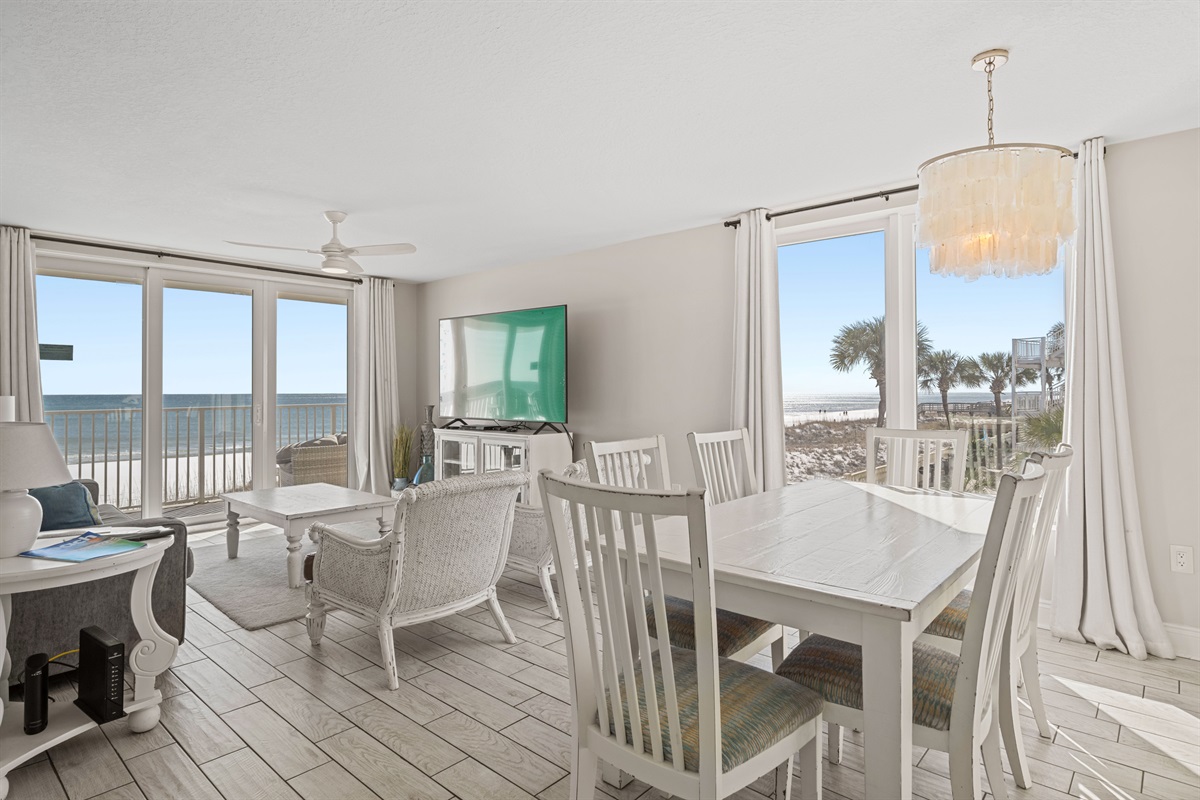 Dining with Gulf view