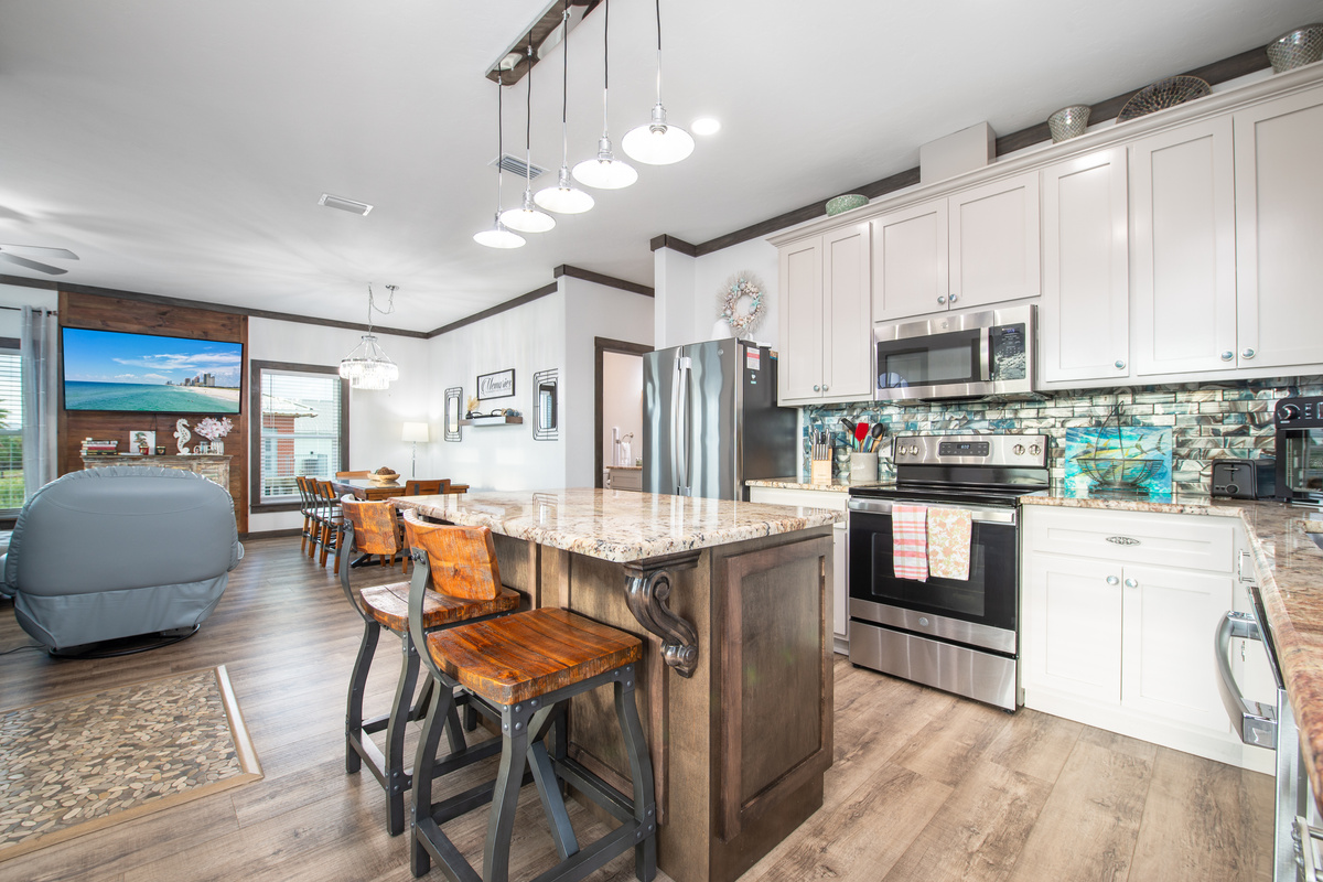 Kitchen Island sits two