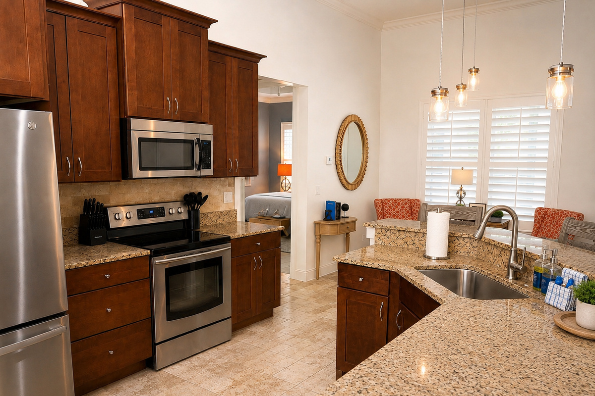 Where vacation mornings begin, meals are shared, and memories are made around the kitchen