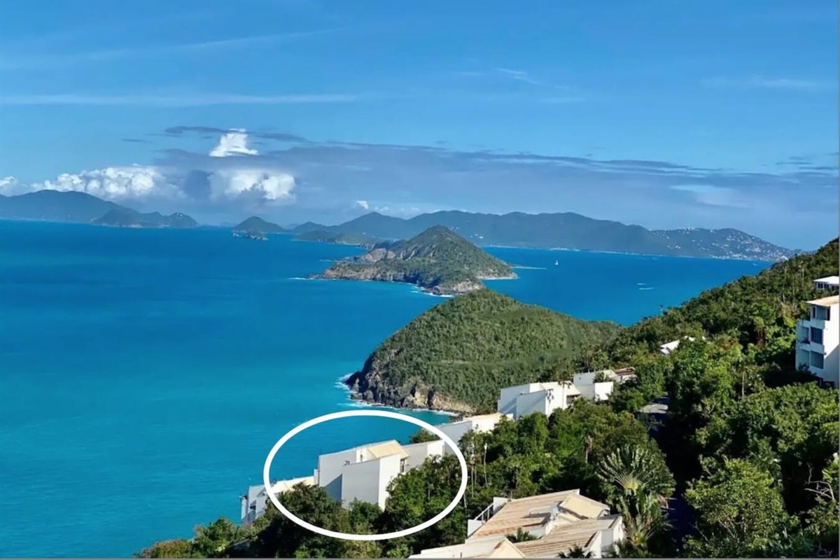 Panoramic vistas of St. Thomas and beyond; soak it all in.