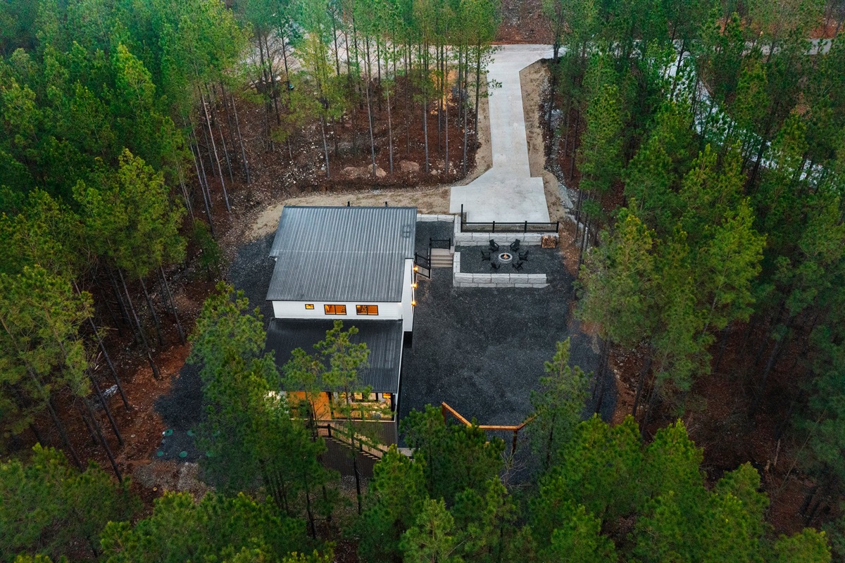 Striking contemporary design nestled seamlessly into nature.