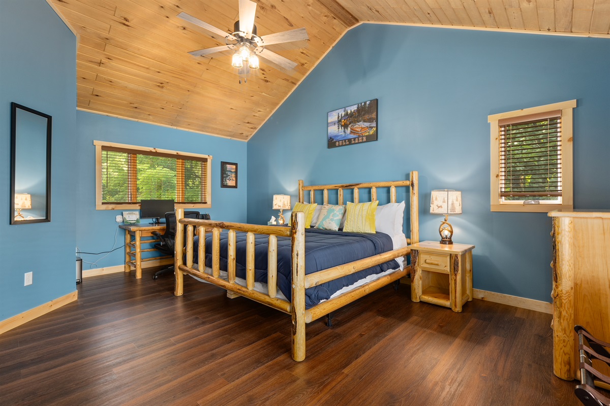 Wake up in a king bed with your own en-suite bathroom.