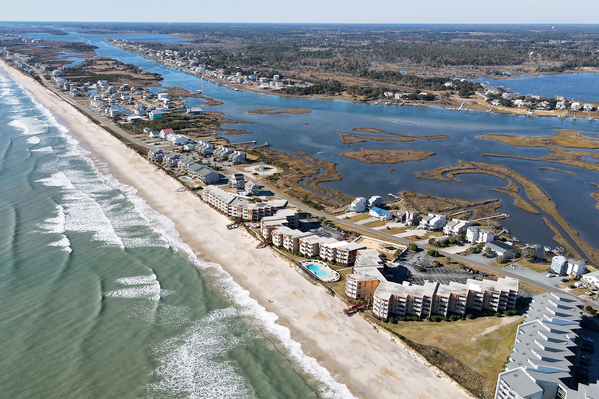 North Topsail Beach and the inlet