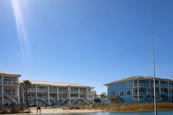 Kayak fishing in crystal clear coastal waters 