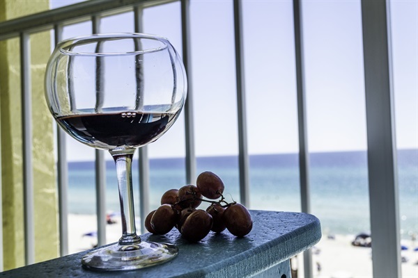 Wine anyone? This is the life!