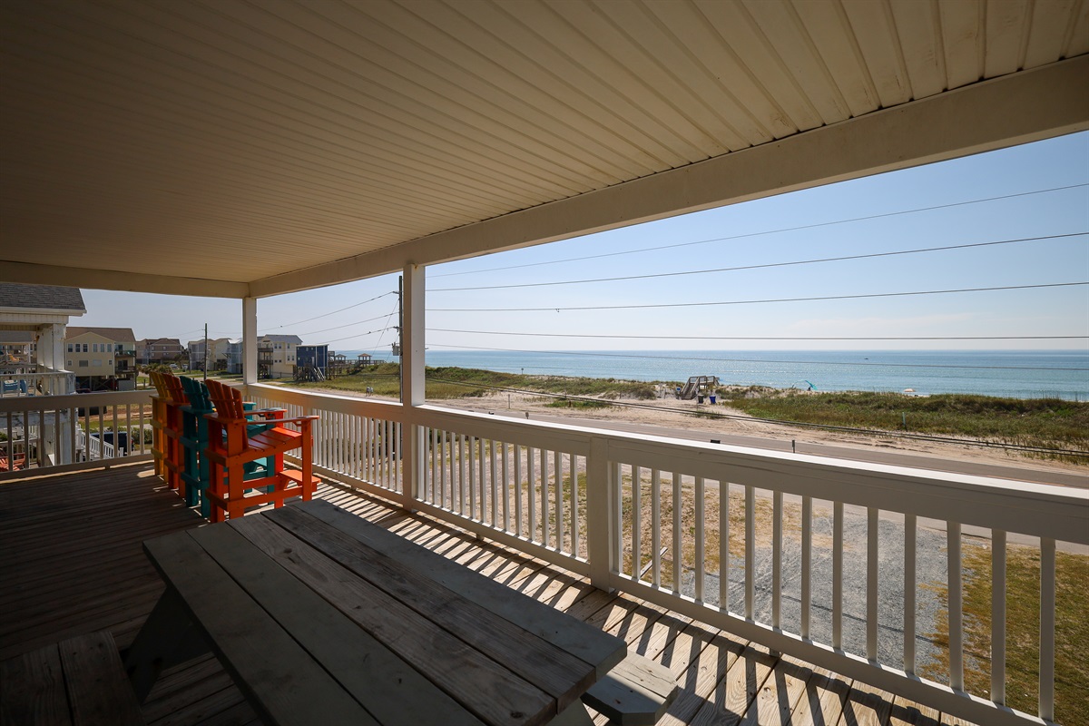 The serenity of ocean views from our cozy porch