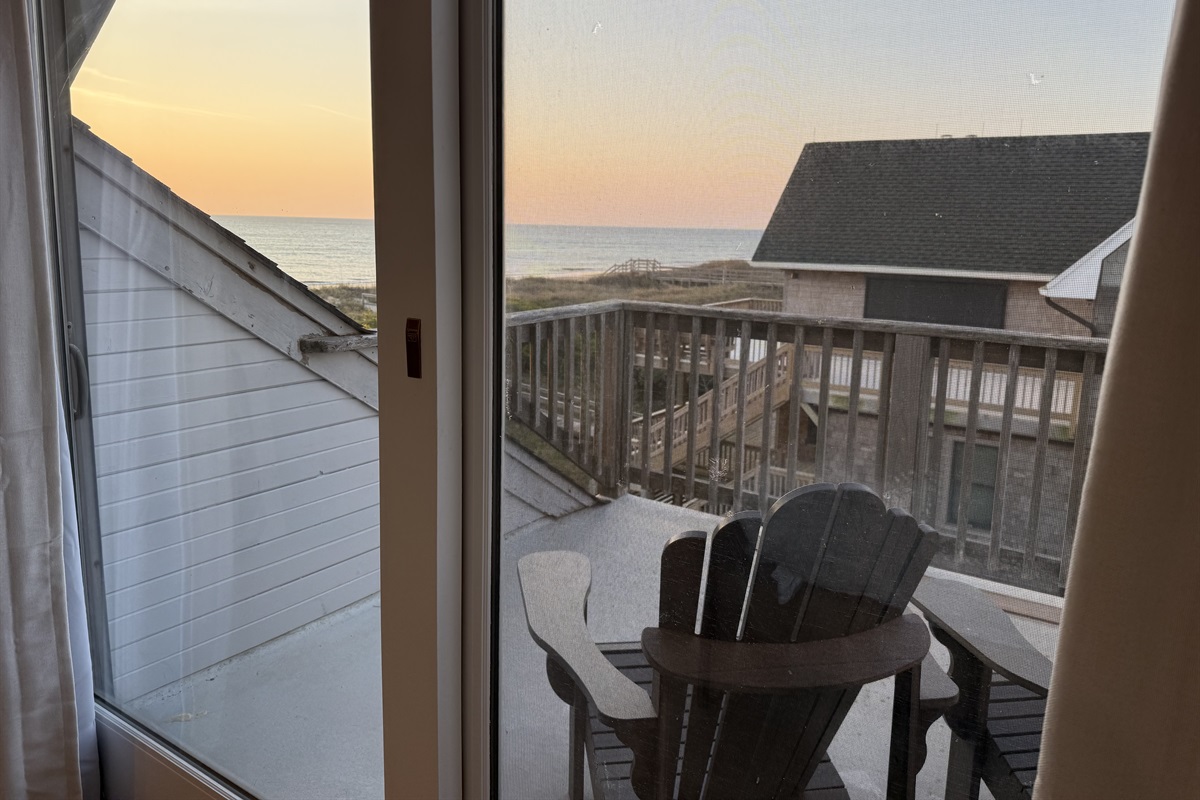 Wake up to this view from the master king bed!