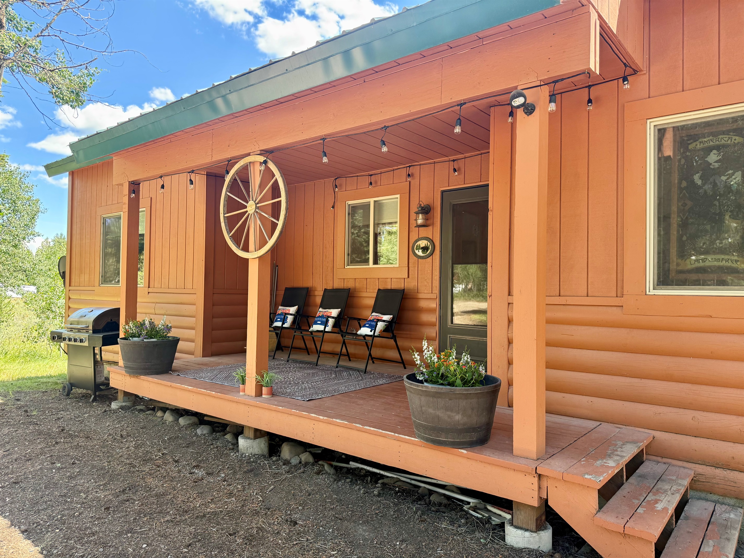 BBQ and front porch