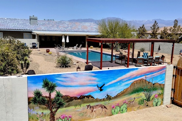 Mountain views surround us! Enjoy them from the pool or while playing one of our many yards games!