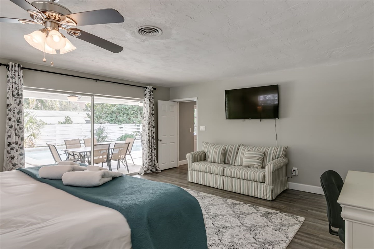 Master Bedroom with Pull Out Sofa