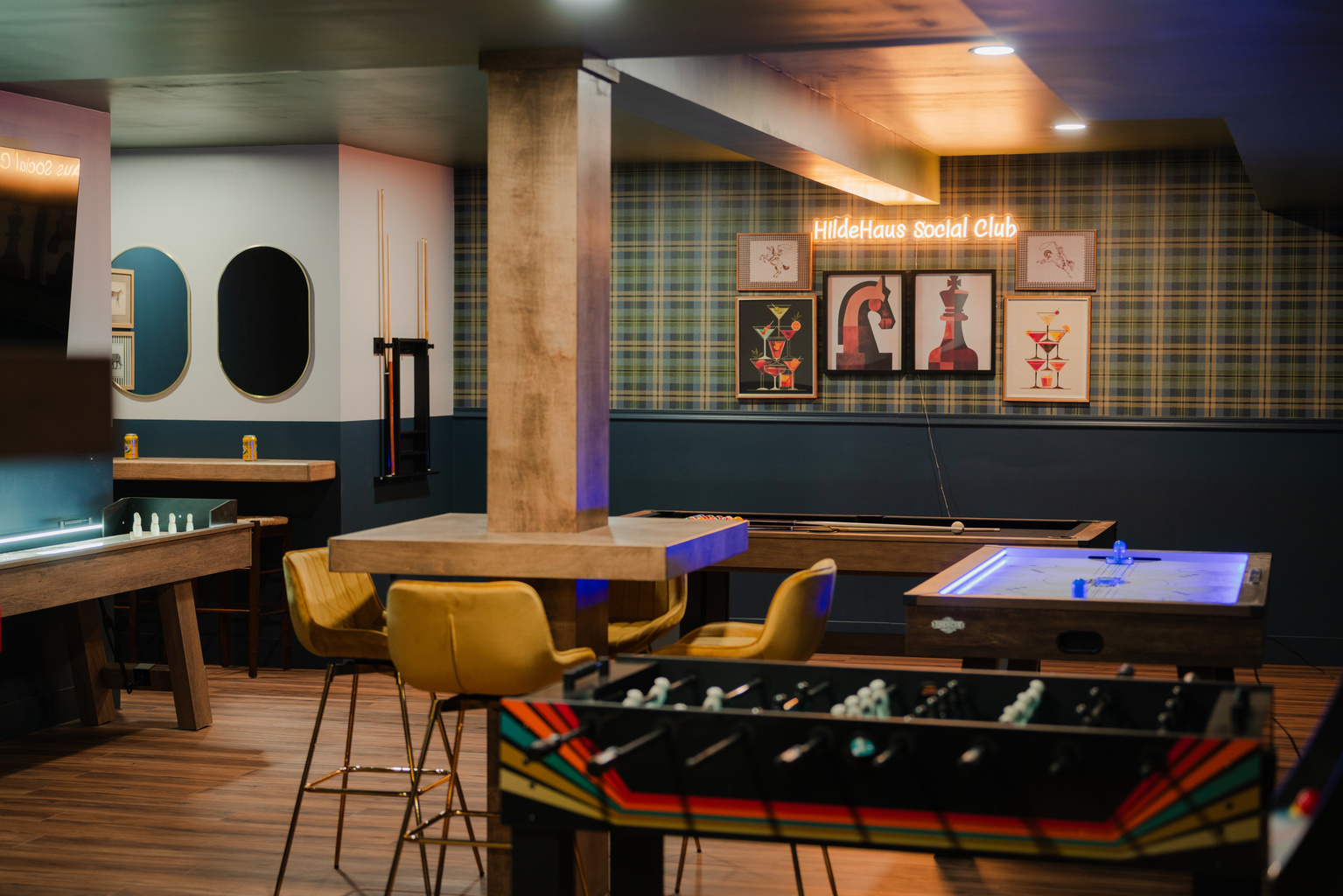 Rain or shine, the game lounge keeps everyone entertained with multiple games.