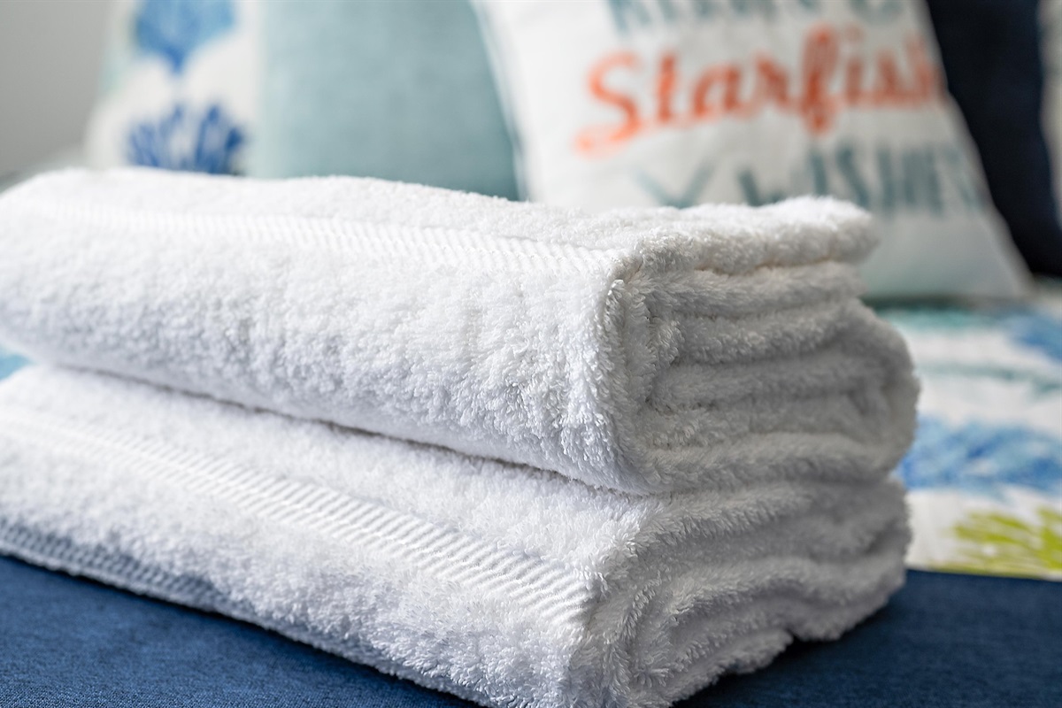 Bed & bath linen provided so you can pack light.