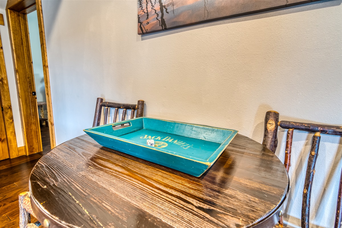 Space for cards or dice