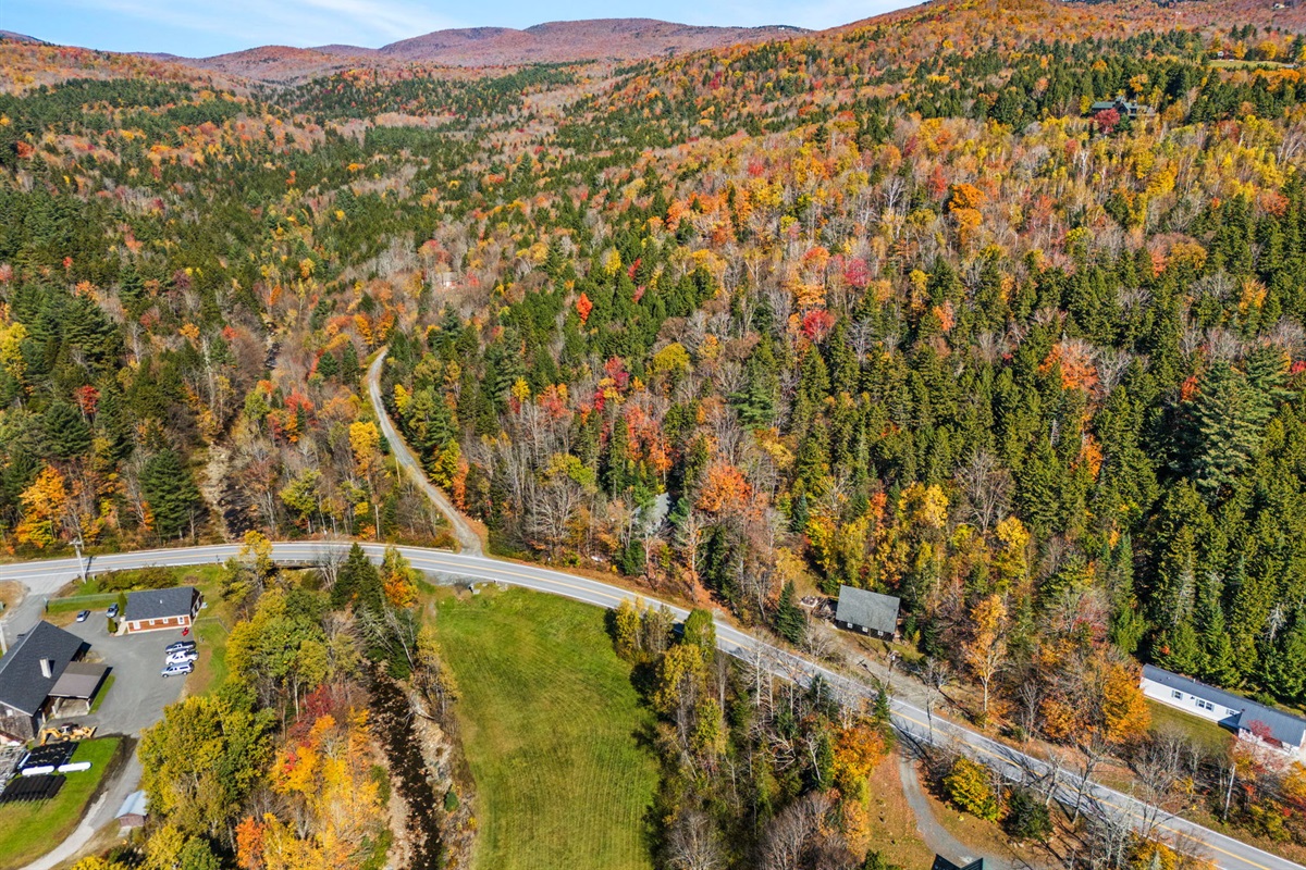 Aerial view of the surrounding area. 