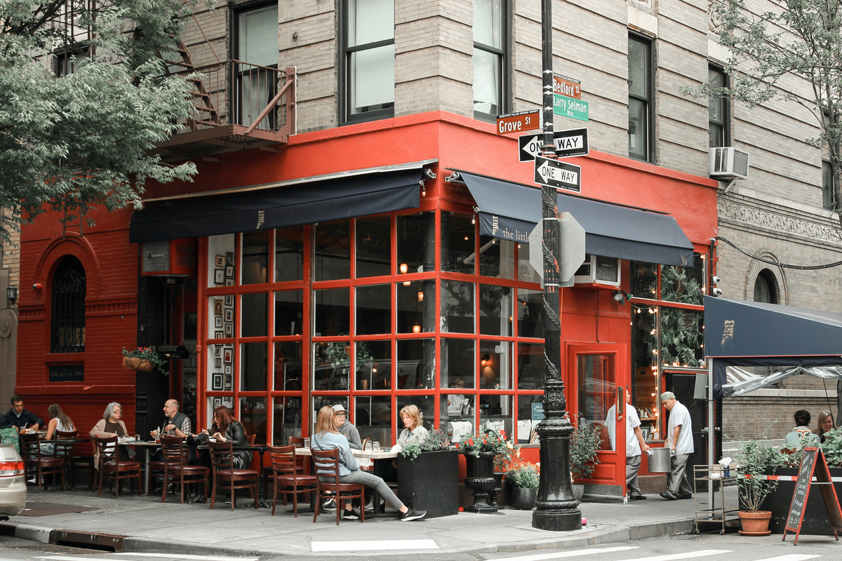Charming West Village cafe and dining scene, NYC