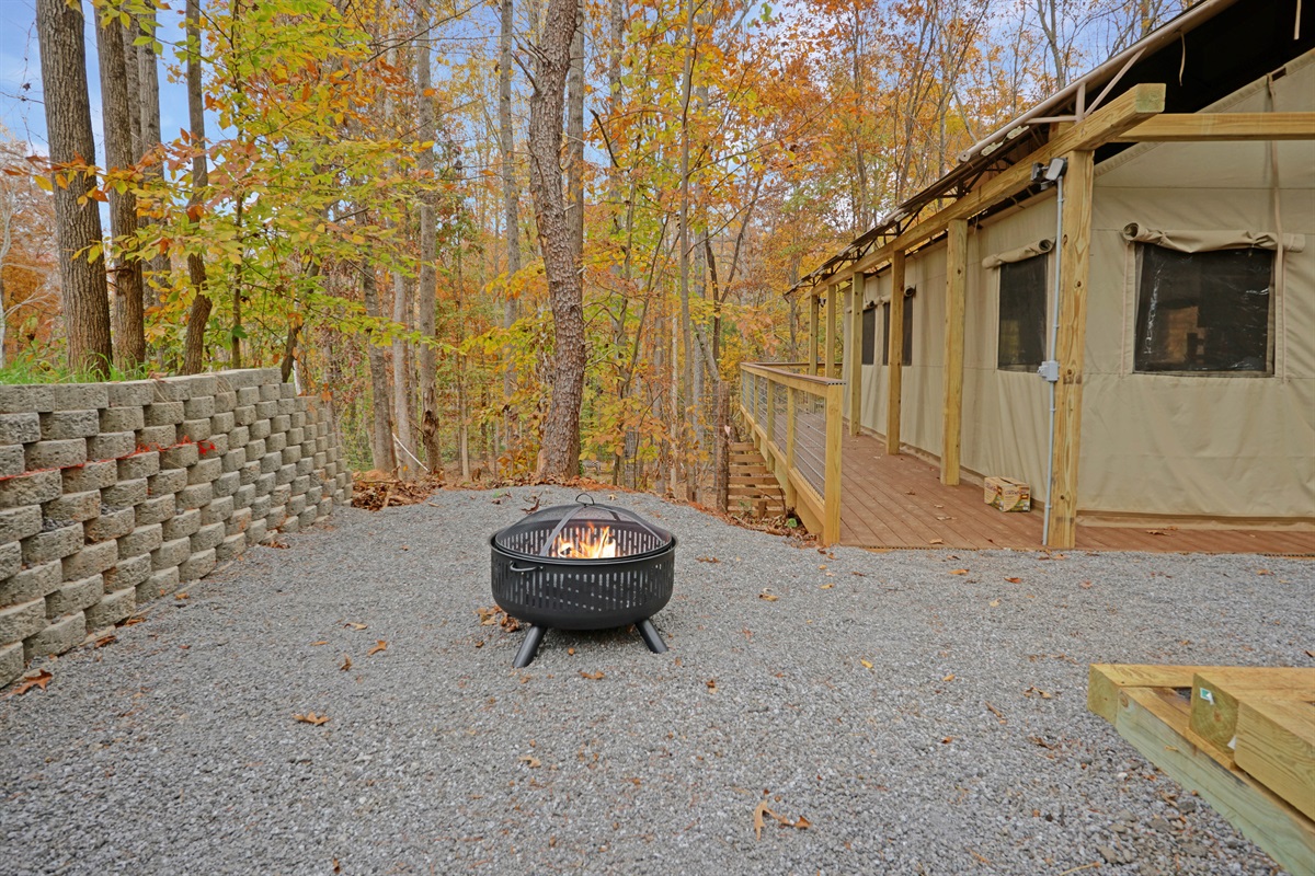 This outdoor retreat offers the perfect blend of comfort and nature.