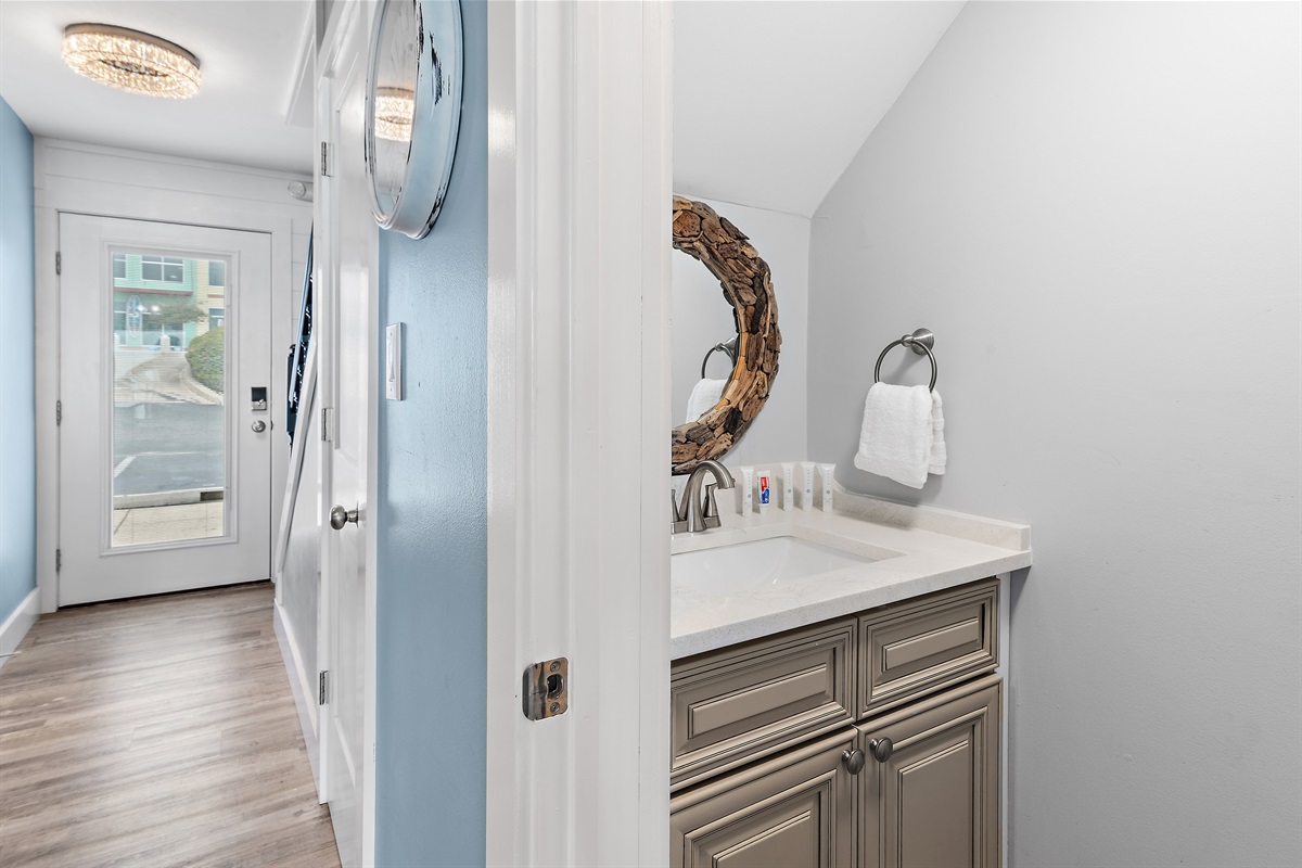 Convenient Half bath on level 2