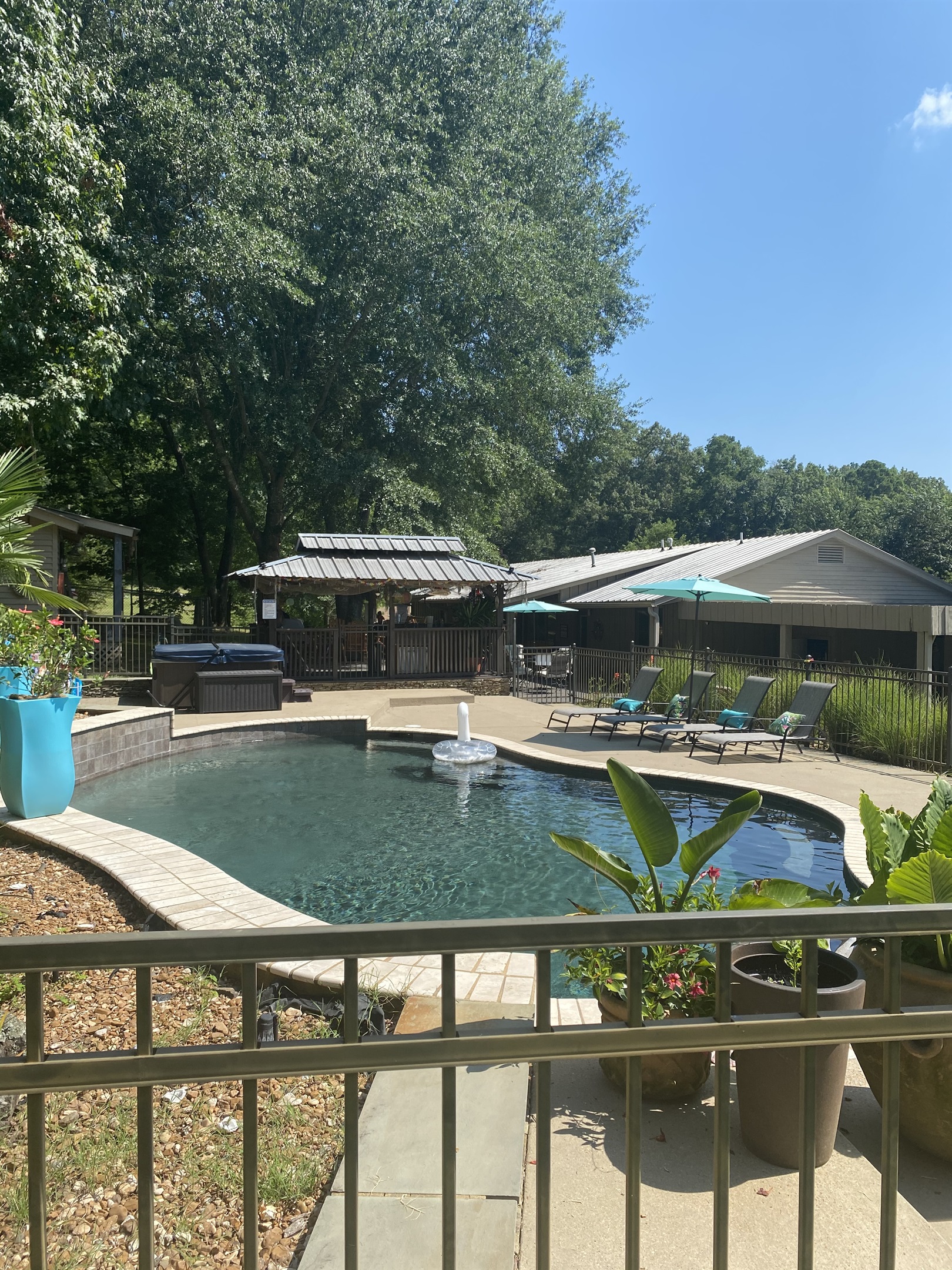 View of rear of house