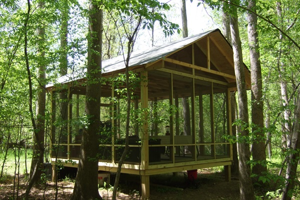 Porch near the creek.