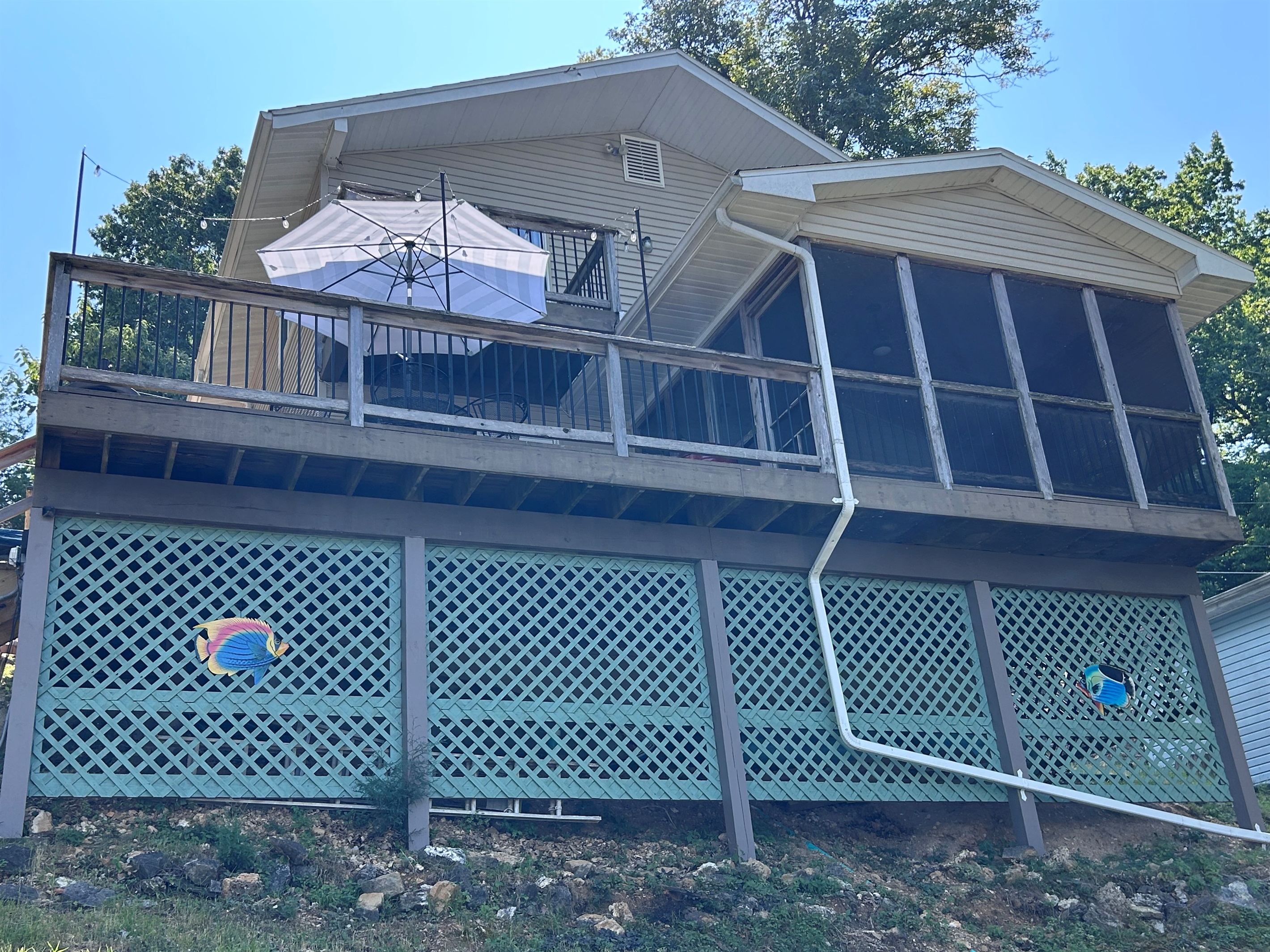 Exterior of home and deck