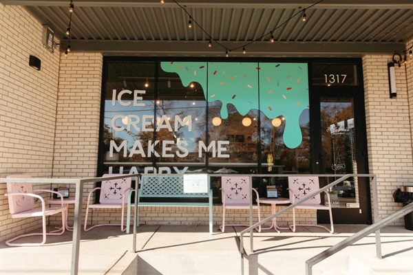 Hattie Jane's ice cream perfect after dinner nearby