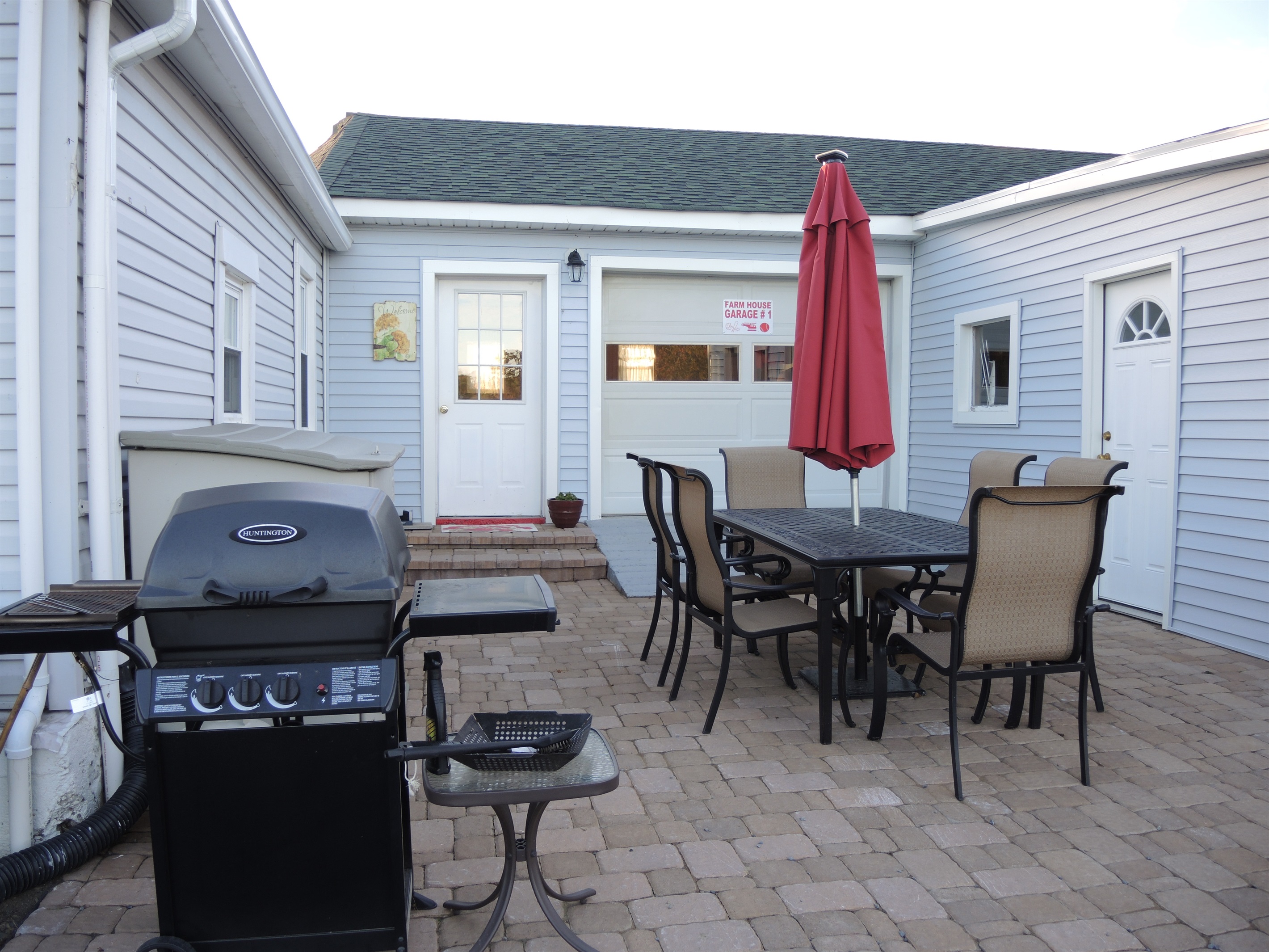 Patio just off TV room