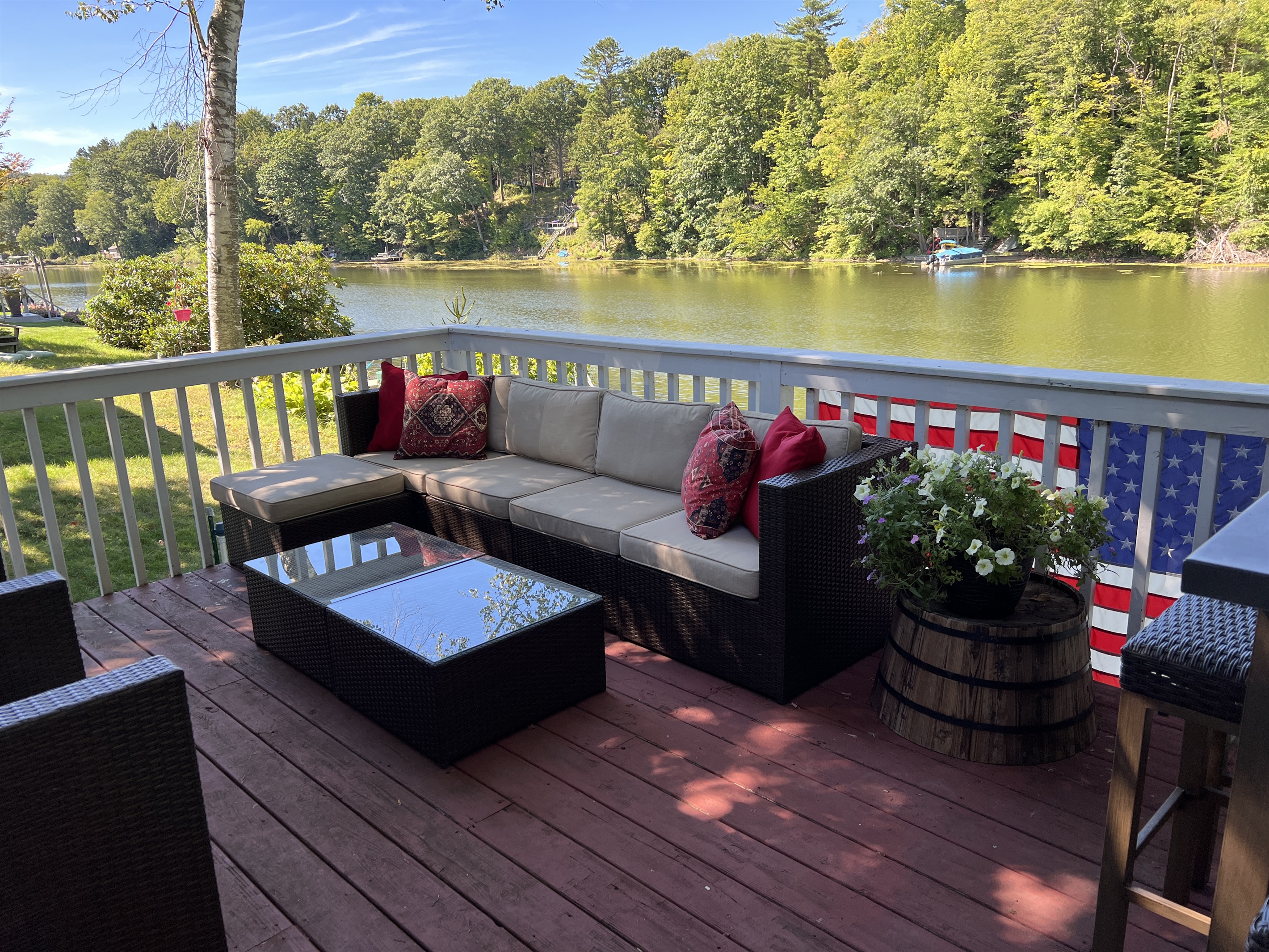 Grassy Waters - deck overlooking water