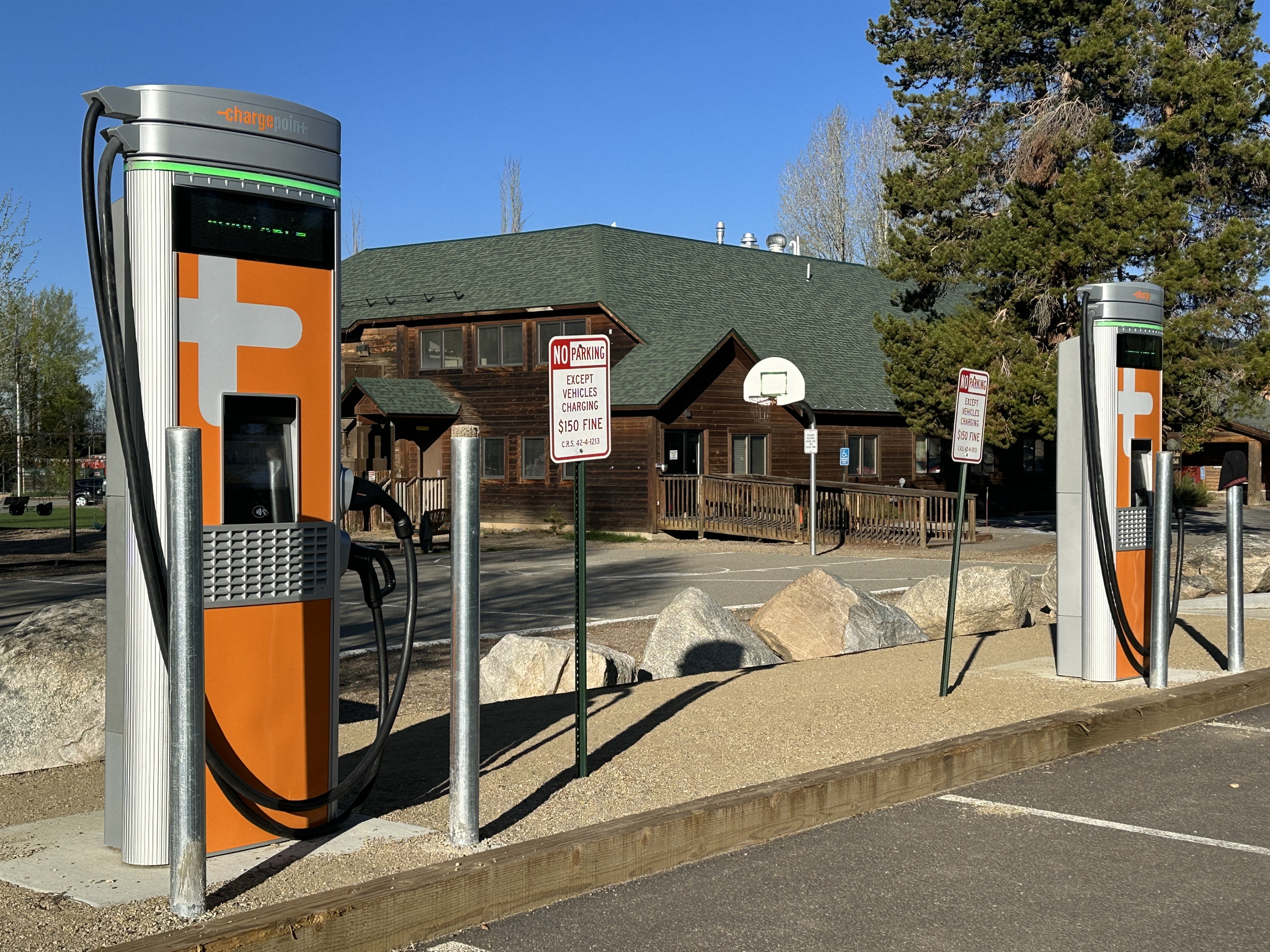 Electric Vehicle Chargers in Town