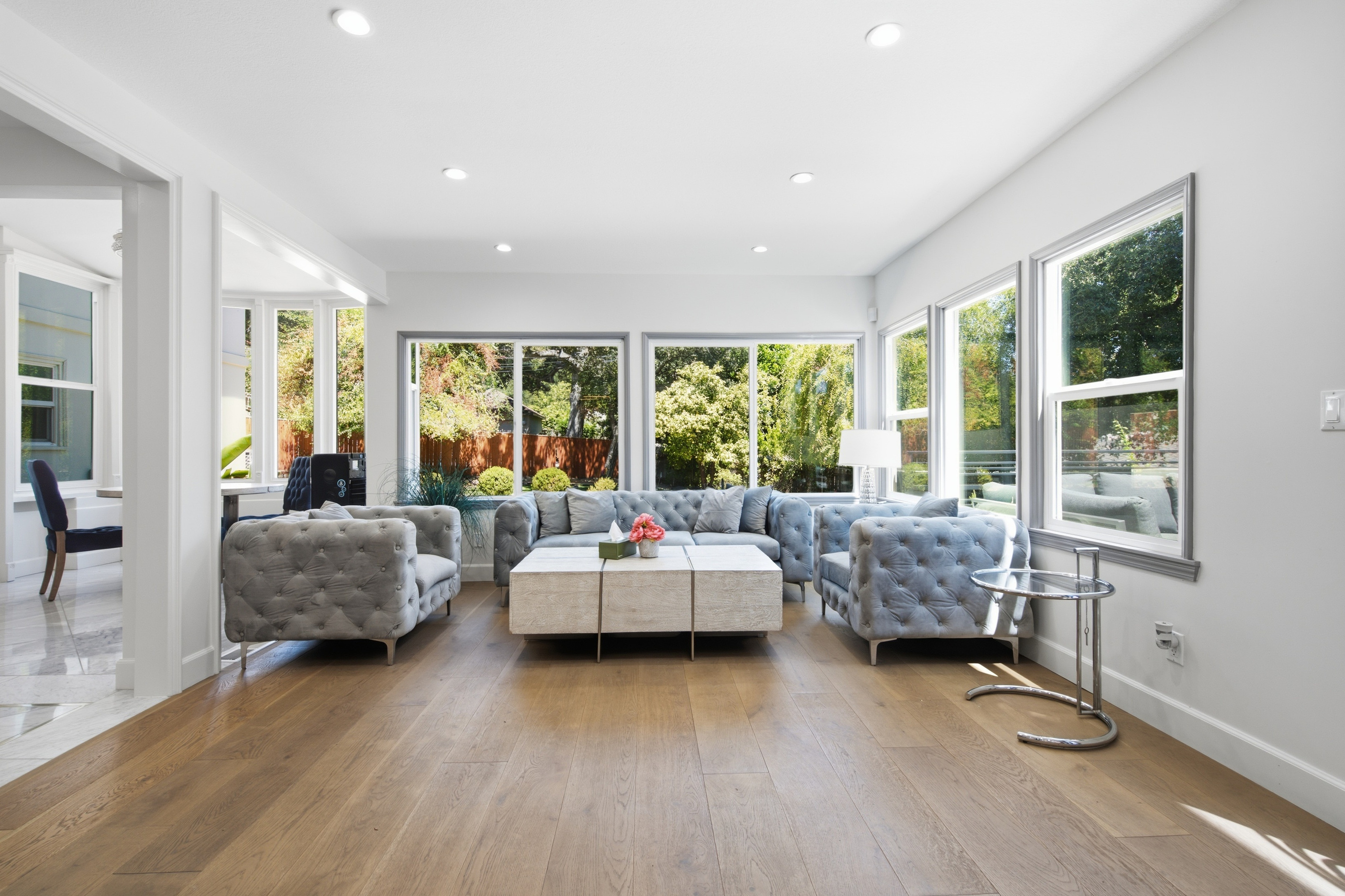 Plenty of space, beautiful design, and a warm, inviting atmosphere. Settle in, get comfortable, and make yourself at home in this stunning living area.