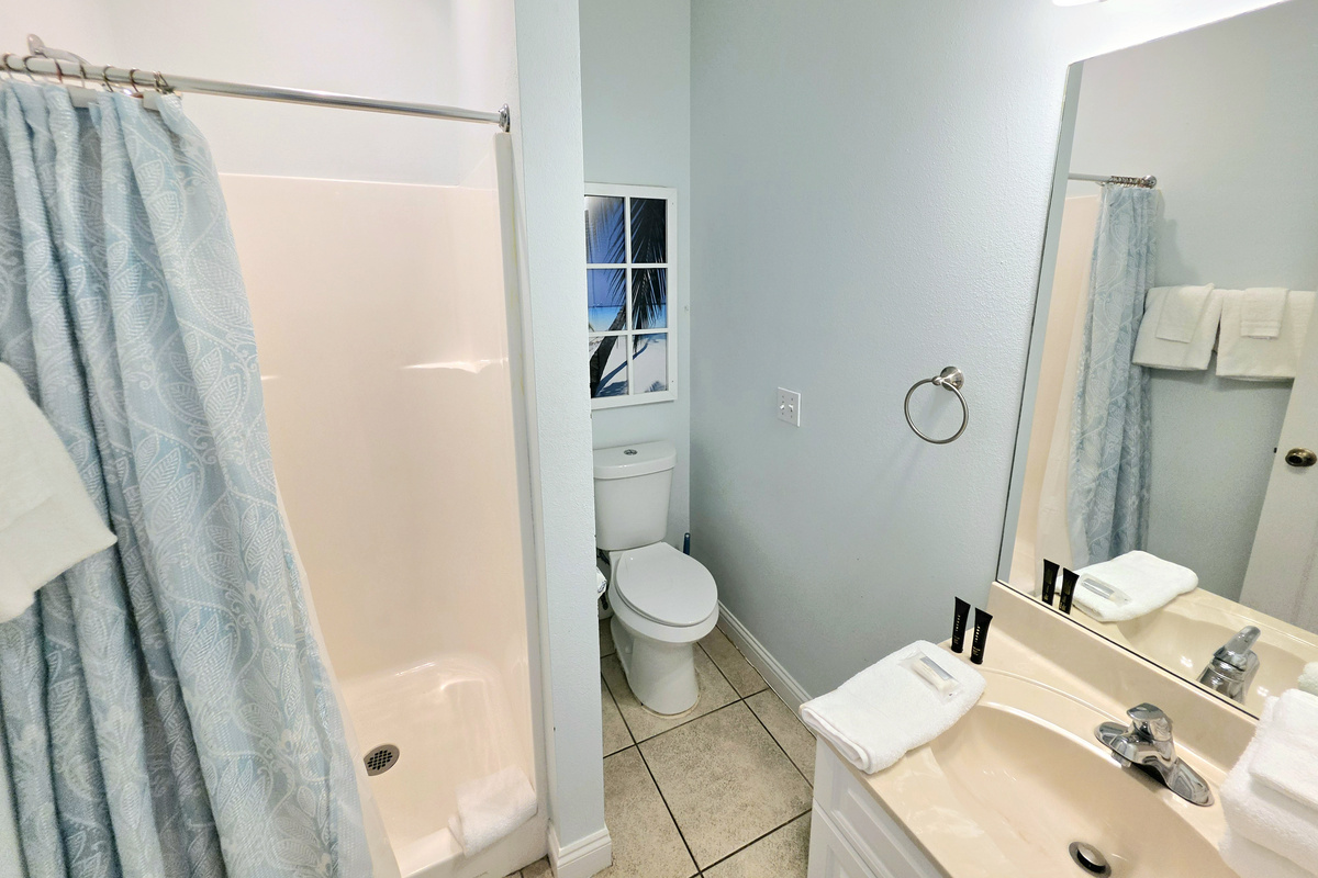 Bathroom with walk-in shower